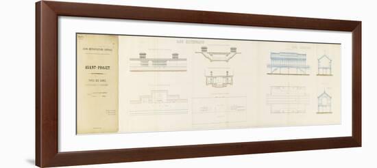 Avant-projet de ligne métropolitaine centrale présenté par la Compagnie des Etablissements Eiffel-Alexandre-Gustave Eiffel-Framed Giclee Print