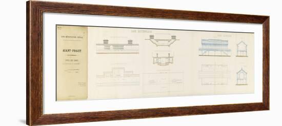 Avant-projet de ligne métropolitaine centrale présenté par la Compagnie des Etablissements Eiffel-Alexandre-Gustave Eiffel-Framed Giclee Print