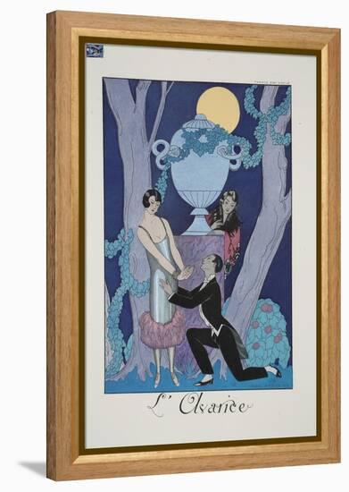 Avarice, from 'Falbalas and Fanfreluches, Almanach des Modes Présentes, Passées et Futures', 1925-Georges Barbier-Framed Premier Image Canvas