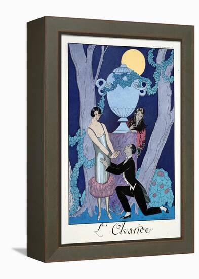 Avarice, from 'Falbalas and Fanfreluches, Almanach des Modes Présentes, Passées et Futures', 1925-Georges Barbier-Framed Premier Image Canvas