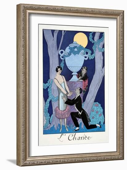 Avarice, from 'Falbalas and Fanfreluches, Almanach des Modes Présentes, Passées et Futures', 1925-Georges Barbier-Framed Giclee Print