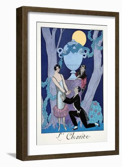 Avarice, from 'Falbalas and Fanfreluches, Almanach des Modes Présentes, Passées et Futures', 1925-Georges Barbier-Framed Giclee Print