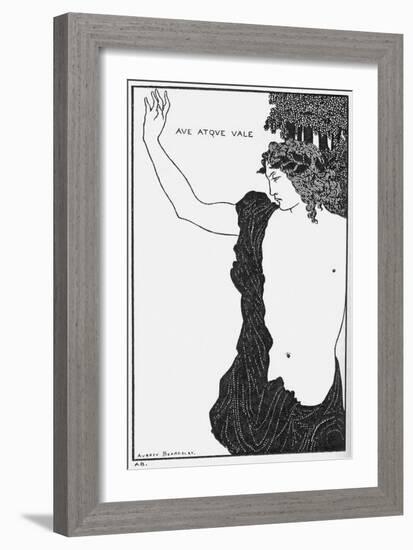 Ave Atque Vale (Hail and Farewel)-Aubrey Beardsley-Framed Giclee Print