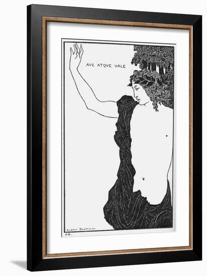 Ave Atque Vale (Hail and Farewel)-Aubrey Beardsley-Framed Giclee Print