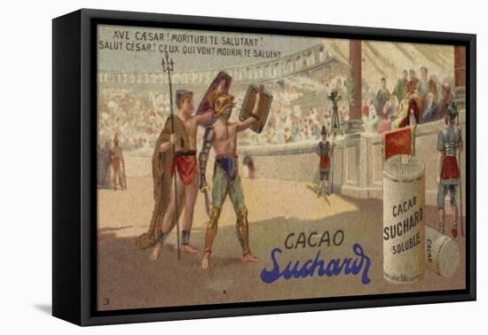 Ave, Caesar! Morituri Te Salutant-null-Framed Premier Image Canvas