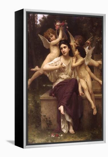 Ave De Primetimes-William Adolphe Bouguereau-Framed Stretched Canvas