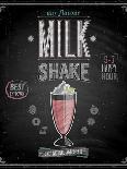 Vintage Milkshake Poster - Chalkboard-avean-Art Print