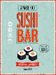 Vintage Sushi Bar Poster-avean-Art Print