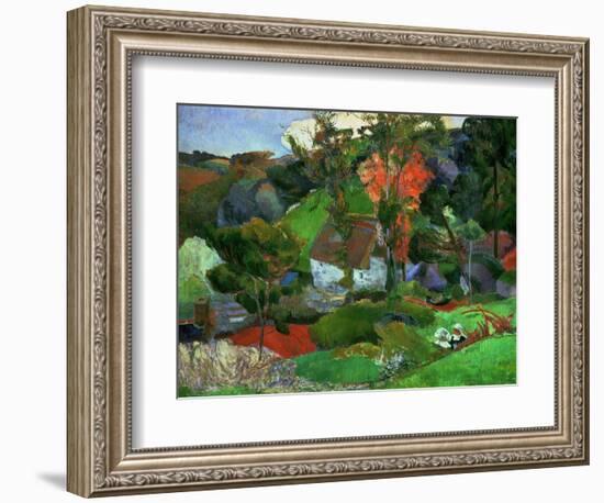 Aven Running Through Pont-aven, 1888-Paul Gauguin-Framed Giclee Print