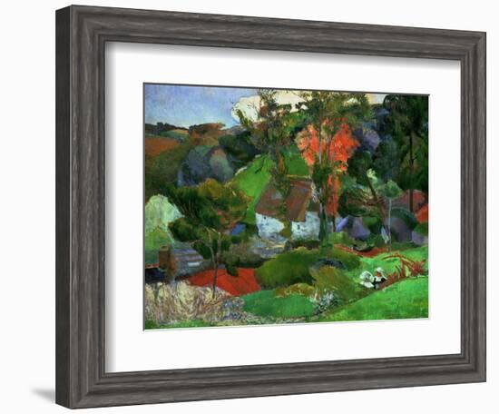 Aven Running Through Pont-aven, 1888-Paul Gauguin-Framed Giclee Print