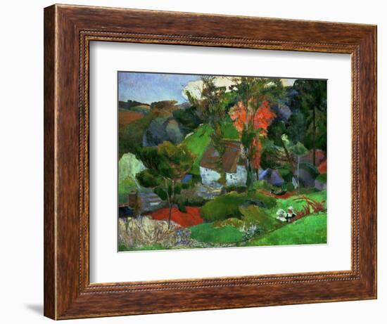 Aven Running Through Pont-aven, 1888-Paul Gauguin-Framed Giclee Print