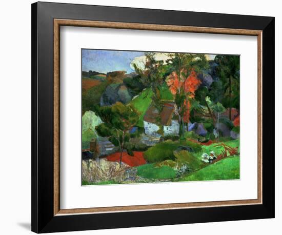 Aven Running Through Pont-aven, 1888-Paul Gauguin-Framed Giclee Print