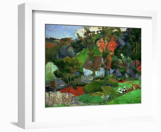 Aven Running Through Pont-aven, 1888-Paul Gauguin-Framed Giclee Print