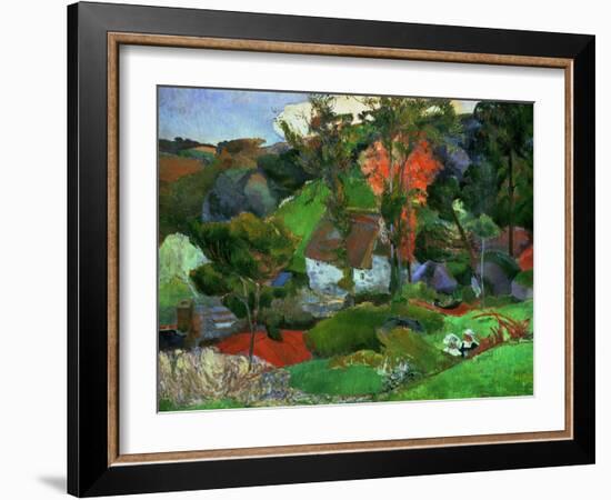 Aven Running Through Pont-aven, 1888-Paul Gauguin-Framed Giclee Print