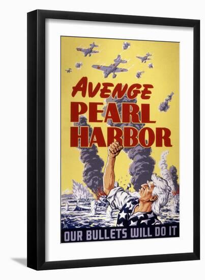 Avenge Pearl Harbor, 1943-null-Framed Giclee Print