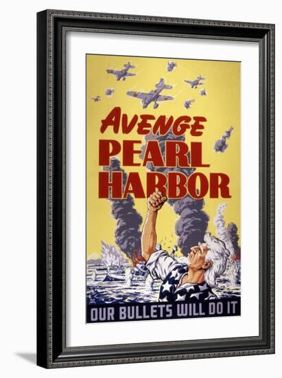 Avenge Pearl Harbor, 1943-null-Framed Giclee Print