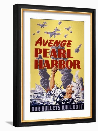 Avenge Pearl Harbor, 1943-null-Framed Giclee Print