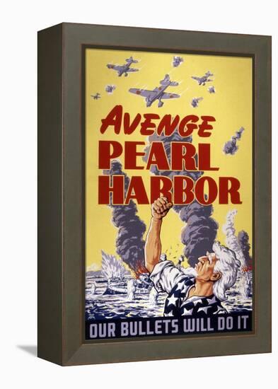 Avenge Pearl Harbor, 1943-null-Framed Premier Image Canvas