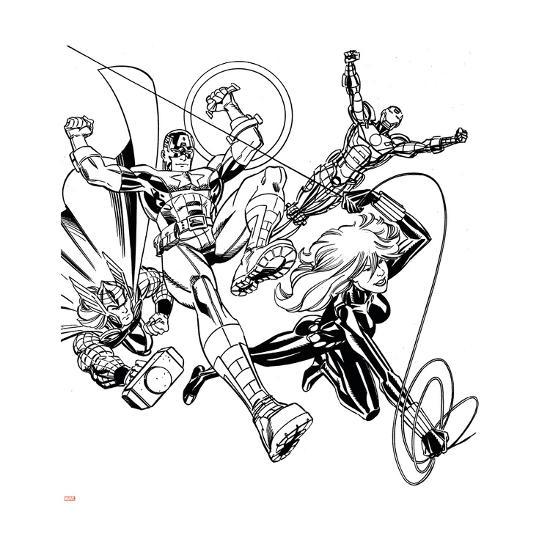 avengers assemble inks featuring iron man captain america thor