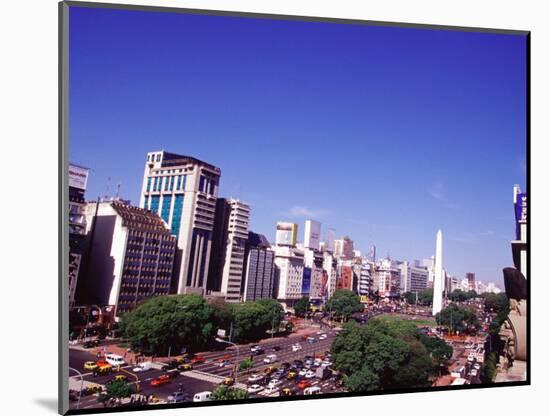 Avenida 9 de Julio and Obelisco, Buenos Aires, Argentina-Michele Molinari-Mounted Photographic Print