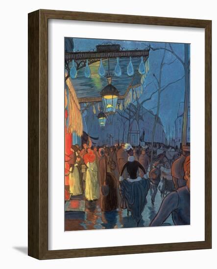 Avenue De Clichy, Paris, 1887-Louis Anquetin-Framed Giclee Print