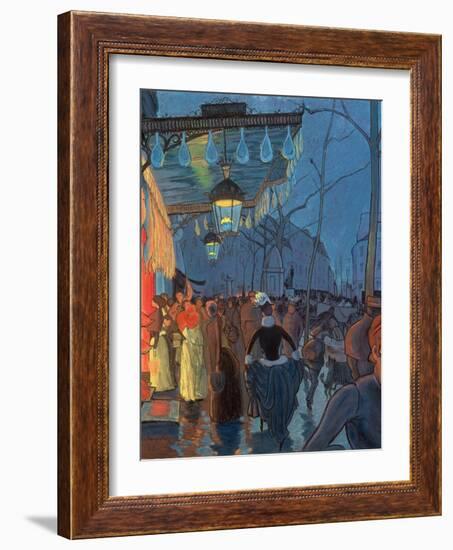 Avenue De Clichy, Paris, 1887-Louis Anquetin-Framed Giclee Print