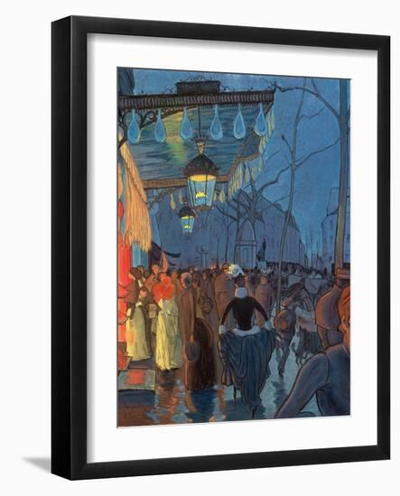 Avenue De Clichy, Paris, 1887-Louis Anquetin-Framed Giclee Print