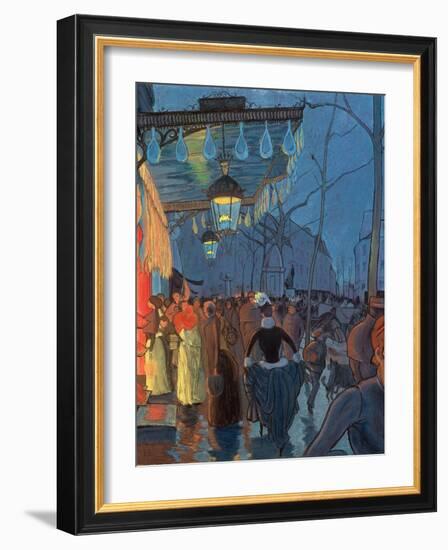 Avenue De Clichy, Paris, 1887-Louis Anquetin-Framed Giclee Print