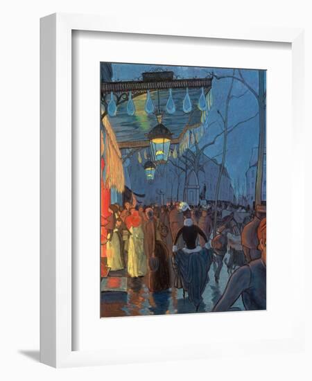 Avenue De Clichy, Paris, 1887-Louis Anquetin-Framed Giclee Print