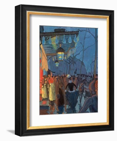 Avenue De Clichy, Paris, 1887-Louis Anquetin-Framed Giclee Print