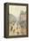 Avenue De LOpra. Snow Effect. Morning-Camille Pissarro-Framed Premier Image Canvas