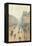 Avenue De LOpra. Snow Effect. Morning-Camille Pissarro-Framed Premier Image Canvas