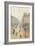 Avenue De LOpra. Snow Effect. Morning-Camille Pissarro-Framed Giclee Print