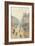 Avenue De LOpra. Snow Effect. Morning-Camille Pissarro-Framed Giclee Print