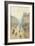 Avenue De LOpra. Snow Effect. Morning-Camille Pissarro-Framed Giclee Print