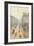 Avenue De LOpra. Snow Effect. Morning-Camille Pissarro-Framed Giclee Print