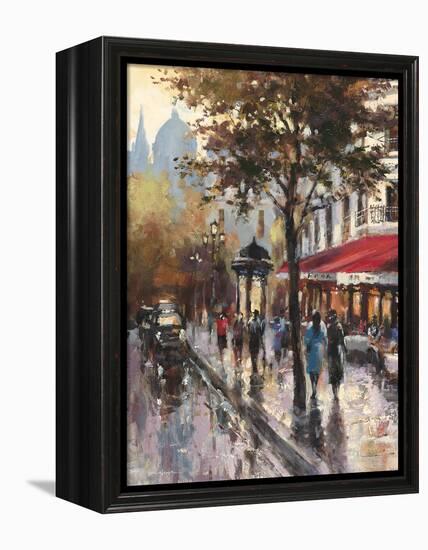 Avenue Des Champs-Elysees 1-Brent Heighton-Framed Stretched Canvas