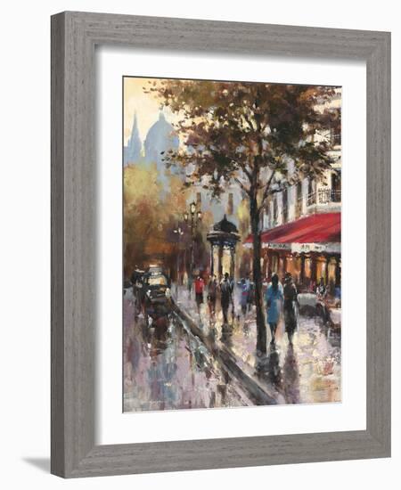 Avenue Des Champs-Elysees 1-Brent Heighton-Framed Art Print