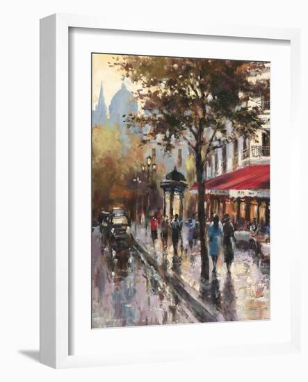 Avenue Des Champs-Elysees 1-Brent Heighton-Framed Art Print