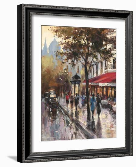 Avenue Des Champs-Elysees 1-Brent Heighton-Framed Art Print