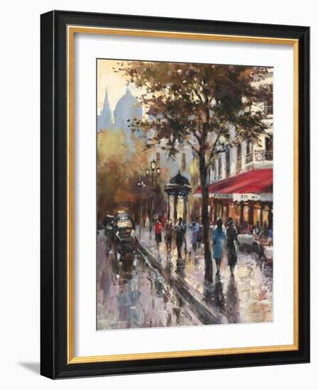 Avenue Des Champs-Elysees 1-Brent Heighton-Framed Art Print