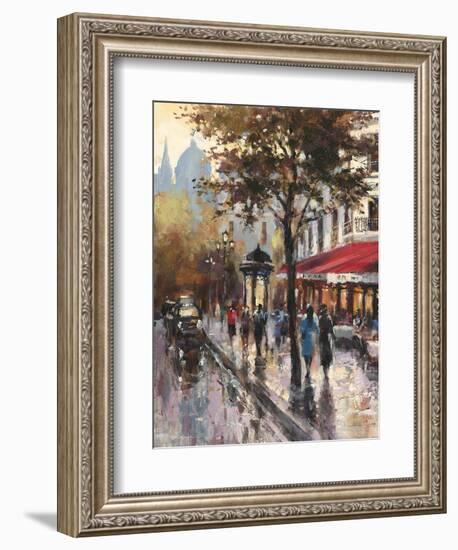 Avenue Des Champs-Elysees 1-Brent Heighton-Framed Art Print