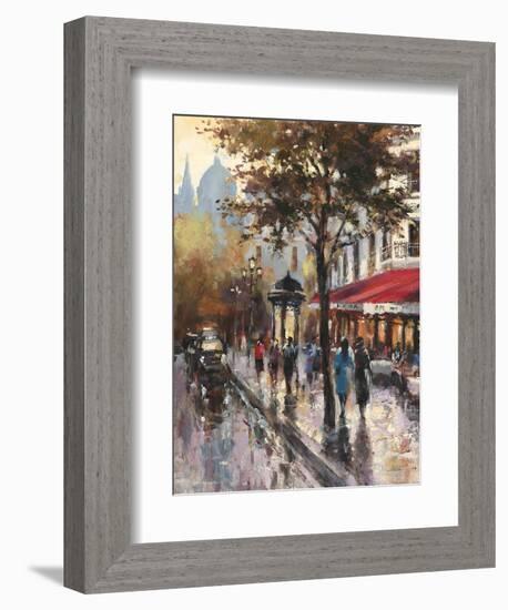 Avenue Des Champs-Elysees 1-Brent Heighton-Framed Art Print