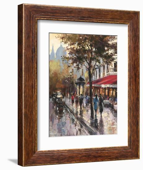 Avenue Des Champs-Elysees 1-Brent Heighton-Framed Art Print