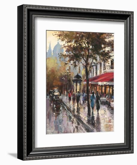 Avenue Des Champs-Elysees 1-Brent Heighton-Framed Art Print