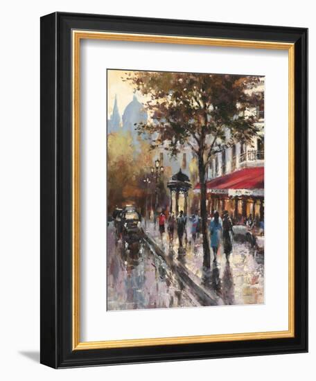 Avenue Des Champs-Elysees 1-Brent Heighton-Framed Art Print