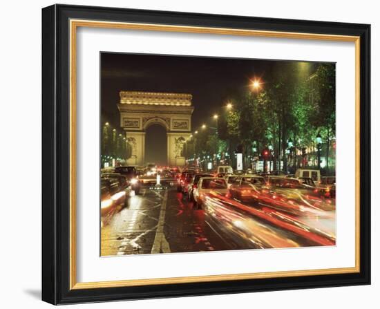 Avenue Des Champs Elysees and the Arc De Triomphe, Paris, France-Alain Evrard-Framed Photographic Print