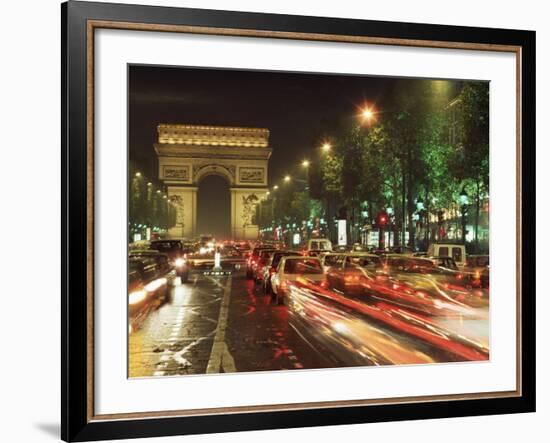 Avenue Des Champs Elysees and the Arc De Triomphe, Paris, France-Alain Evrard-Framed Photographic Print