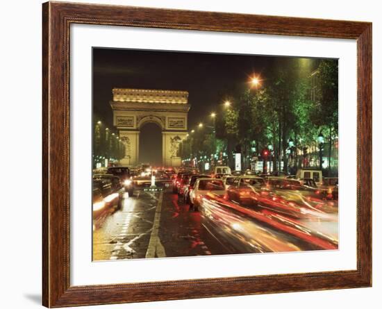 Avenue Des Champs Elysees and the Arc De Triomphe, Paris, France-Alain Evrard-Framed Photographic Print