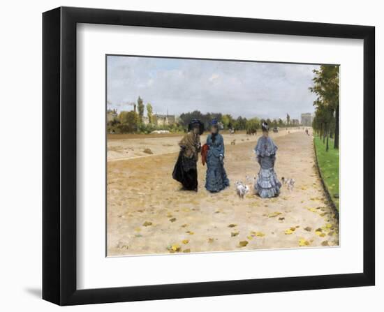 Avenue du Bois de Boulogne, 1874-Giuseppe De Nittis-Framed Premium Giclee Print